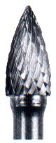 Carbide Burr - 1/8" Tree Pointed Nose
