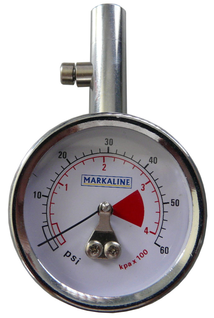 Car Straight Chuck Tyre Pressure Gauges