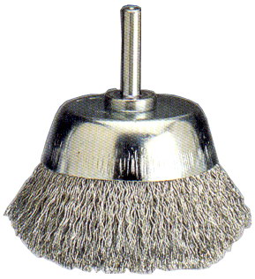 50mm x 1/4 Shaft Crimped Wire Cup Brush
