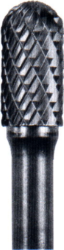 Carbide Burr - 3/32" Cylindrical Radius End - Click Image to Close