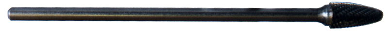 Carbide Burr - 1/4" 6" Shank Tree Radius - Click Image to Close