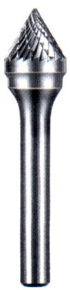 Carbide Burr - 1/2" Cone 60 Degree - Click Image to Close