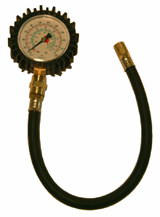 300mm Hose & Straight Chuck Tyre Pressure Gauges